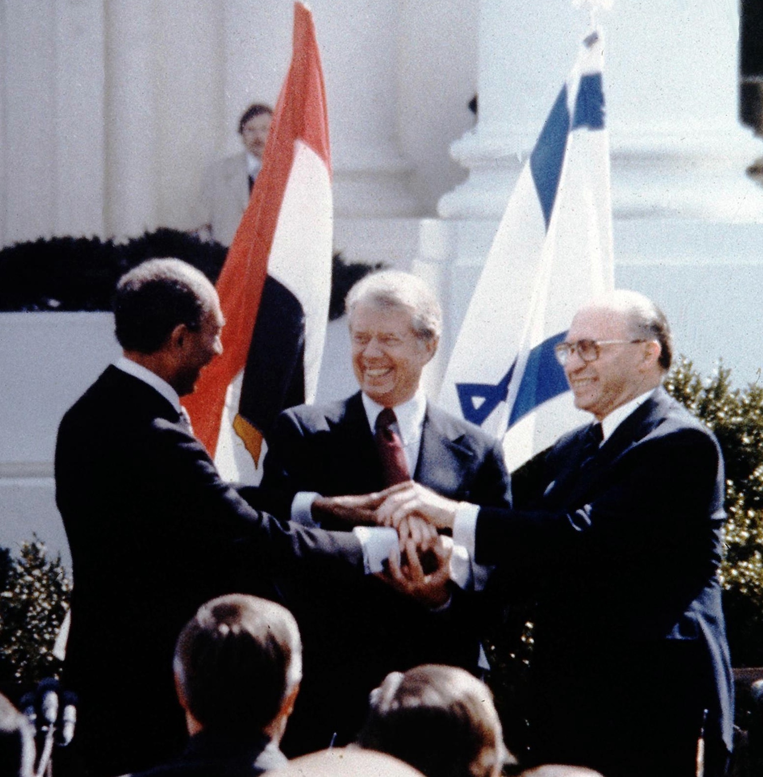 Flickr - Government Press Office (GPO) - THE TRIPLE HANDSHAKE IN THE PEACE TREATY SIGNING BETWEEN ISRAEL AND EGYPT