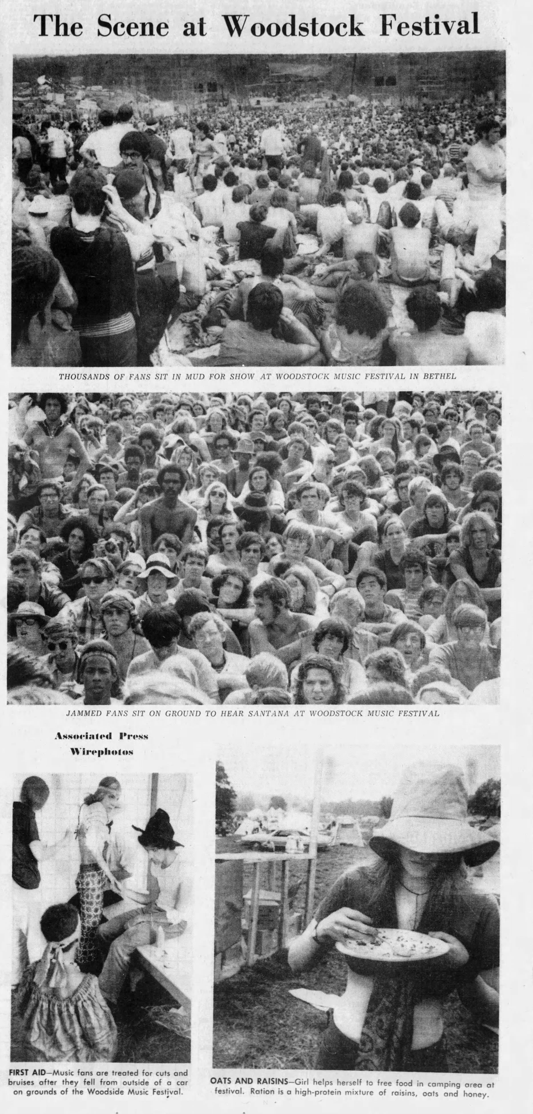 Woodstock festival - Press and Sun-Bulletin (1969)