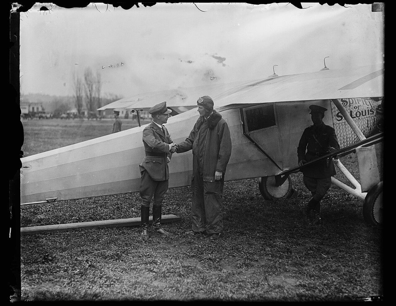 Charles Lindbergh and airplane "Spirit of St. Louis" LCCN2016888581
